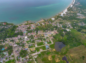 Vista aérea de Coveñas en Sucre