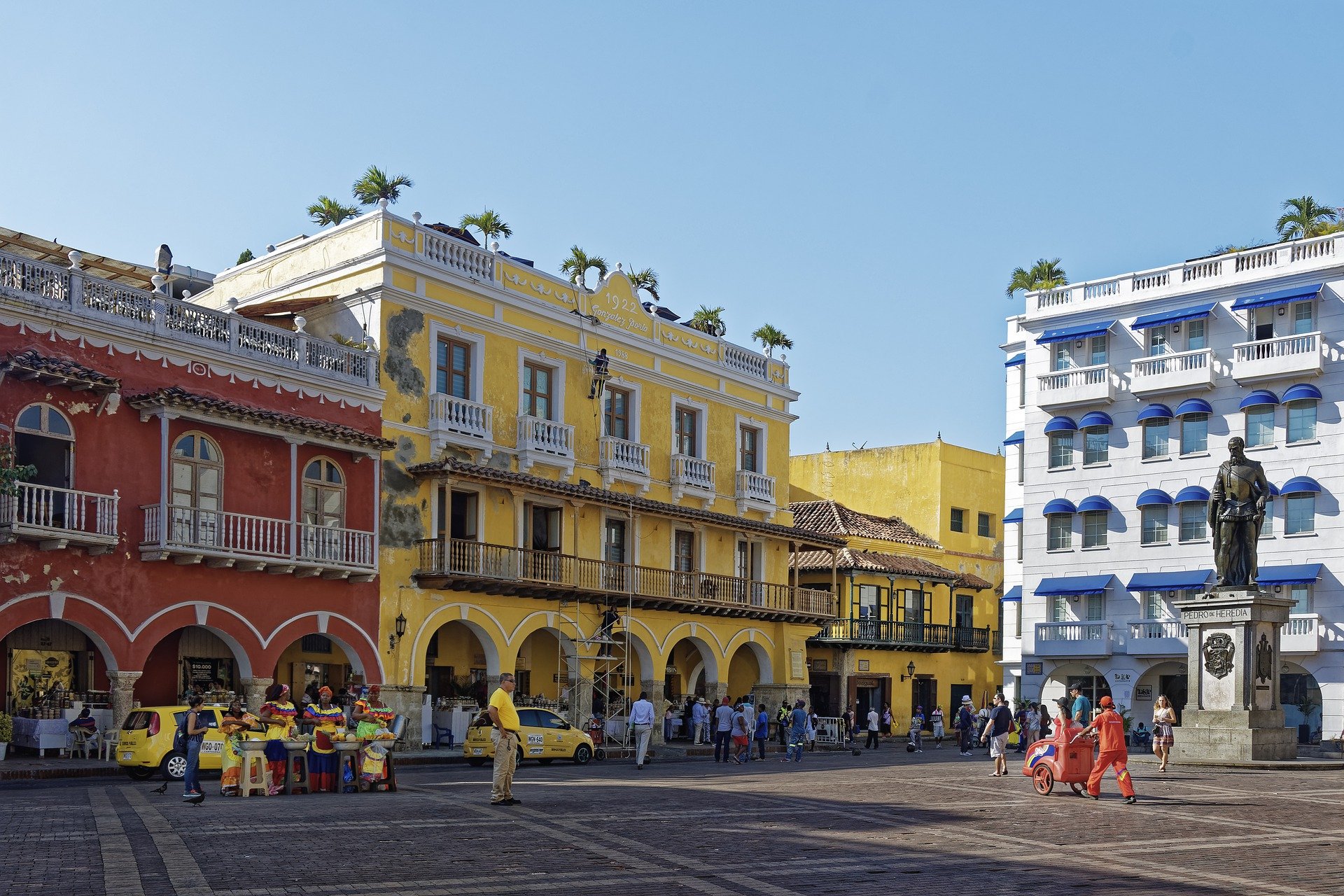 Centro histórico de Cartagena de Indias, en Colombia