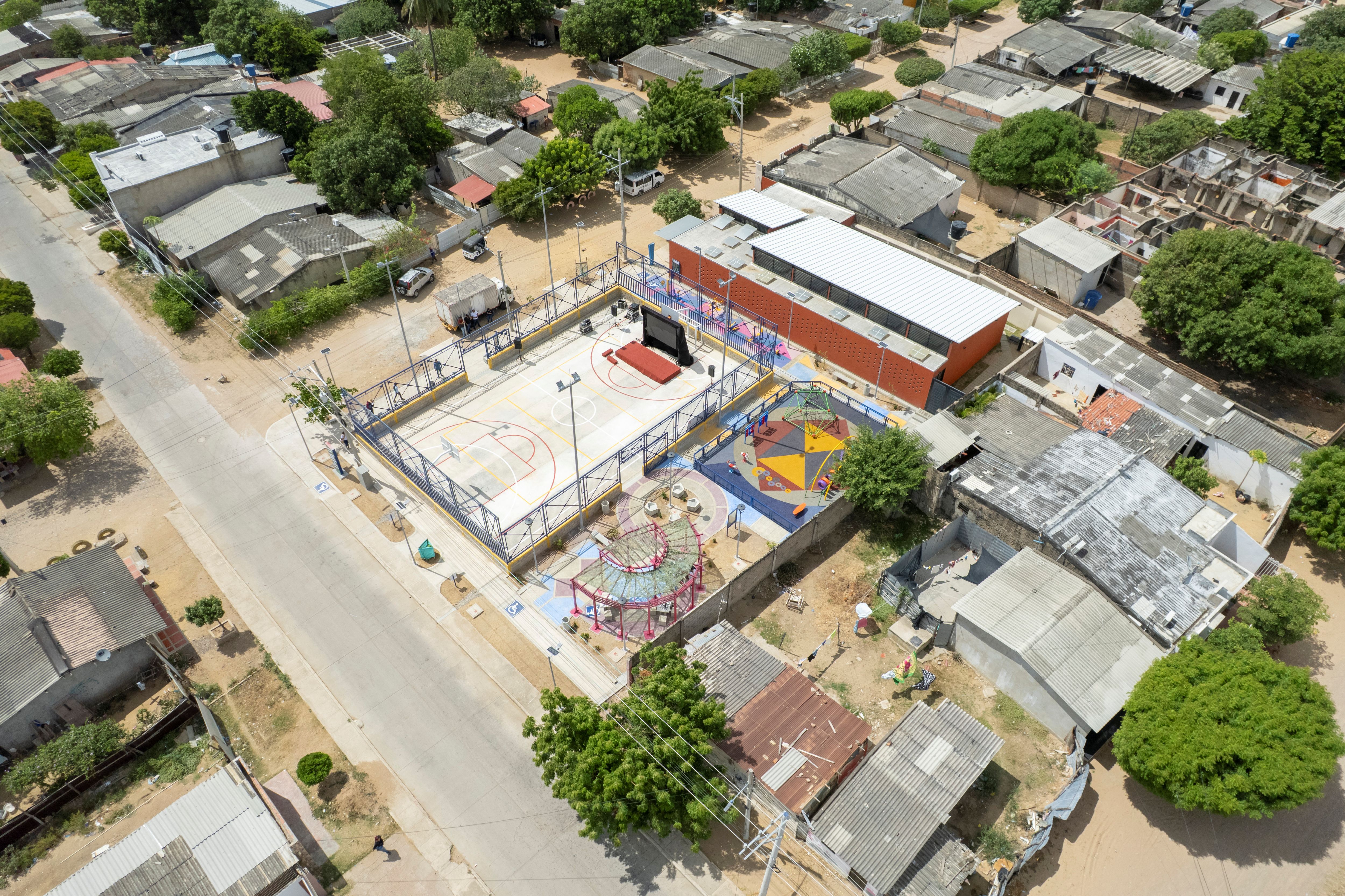 Vista aérea del parque