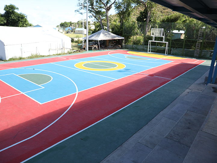 La cancha de La Montaña es una de las rehabilitadas