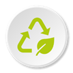 circulo con icono de reciclaje